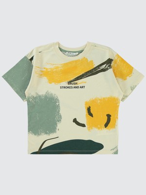 Civil Boys Erkek Çocuk Tişört 6-9 Yaş Soft Haki