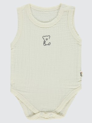 Civil Baby Bebek Çıtçıtlı Badi 1-18 Ay Ekru
