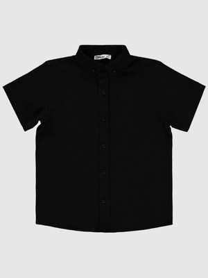 Civil Boys Erkek Çocuk Gömlek 6-9 Yaş Siyah