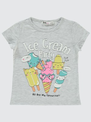 Civil Girls Kız Çocuk Tişört 2-5 Yaş Karmelanj