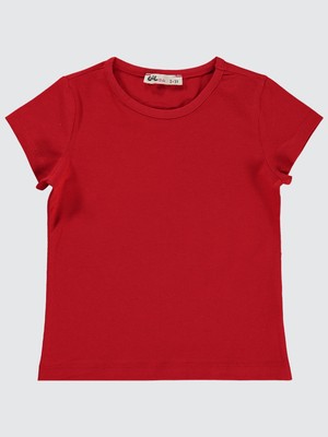 Civil Girls Kız Çocuk Tişört 2-5 Yaş  Kırmızı