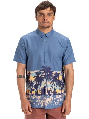 Quiksilver Apero Classic Engineered Erkek Mavi Gömlek