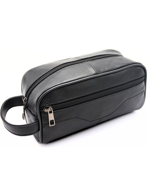 Willpolo Deri Siyah Traşlık El Çantası Portföy Çanta Seyahat Çanta