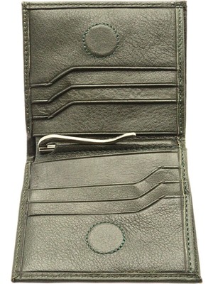 655 Hakiki Deri Para Sıkıştırma Aparatlı Maşalı Mıknatıslı Cüzdan