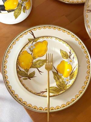 Miss Betty Lemon Emaye 2'li Pasta Tabak 20 cm