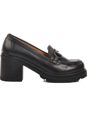 Ayakmod Siyah Topuklu Kadın Casual Ayakkabı 572401 Z