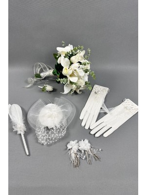 Gelin Buket Çiçeği ve Nikah Set Aksesuaları