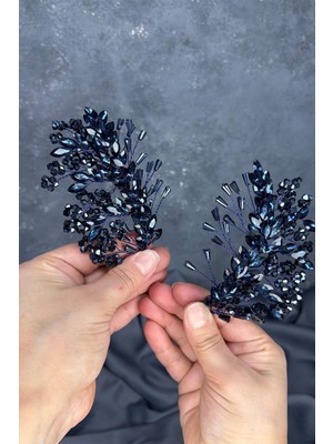 Çift Taraflı Selis Gelin Tacı Kına ve Düğün Saç Aksesuarı