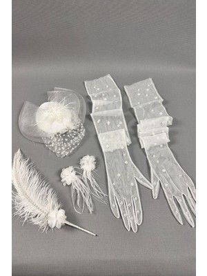 Gelin Şapkası ve Gelin Nikah Aksesuar Seti