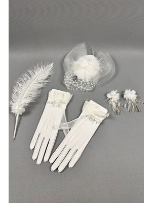 Gelin Şapkası ve Gelin Nikah Aksesuar Seti