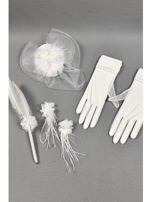 Gelin Şapkası ve Gelin Nikah Aksesuar Seti