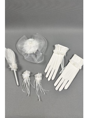 Gelin Şapkası ve Gelin Nikah Aksesuar Seti