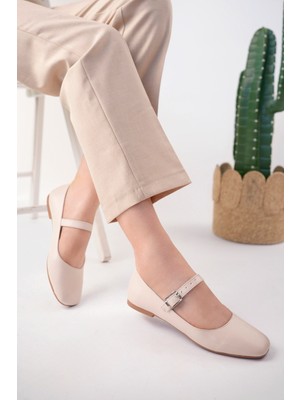 Kadın Babet Otopedik Taban Hafif Yumuşak Babet 2120 Deri Cilt