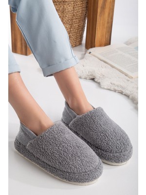 Kadın Panduf Ev Botu Ev Ayakkabısı Kalın Hafif Taban