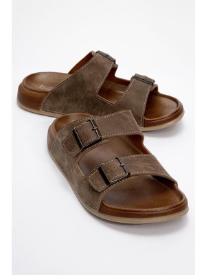 Erkek 2 Tokalı Kemerli Terlik