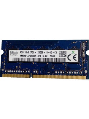 SK Hynix HMT451A7BFR8A-PB  Sk Hynix 1x 4gb DDR3-1600 MHz Server Ram Bellek