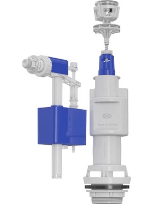 Lisinya Yandan Girişli Su Tasarruflu Basmalı Klozet Rezervuar Iç Takımı