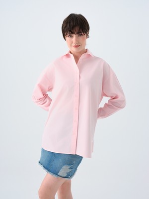 Loft Oversize Fit Kadın Gömlek U.kol