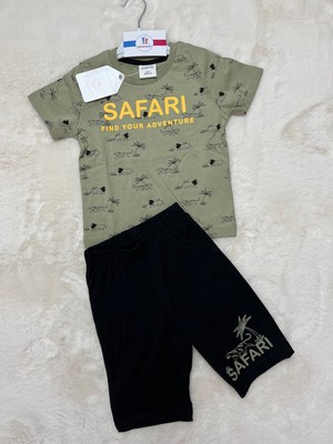 Nurcan Bebe Rolypoly Erkek Çocuk Yeşil Kapri Takım