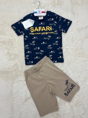 Nurcan Bebe Rolypoly Erkek Çocuk Mavi Kapri Takım