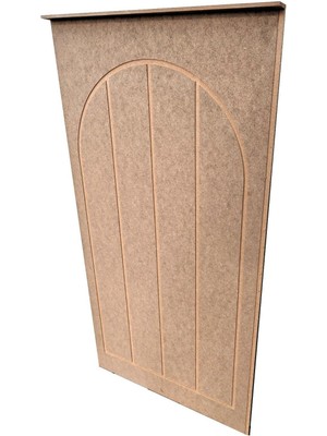 Luxury Mdf Cnc Işlemeli Dekoratif Boyanabilir Duvar Paneli (102X54CM) (6mm) Oval 1 Adet