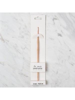 La Mia Whitewood 2 mm 15.5 cm Ahşap Yün Tığ