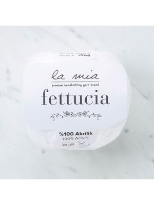 La Mia Fettucia Beyaz El Örgü ipi - L001 - 33877