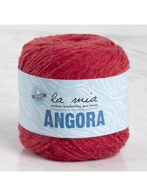 La Mia Angora 50GR Kırmızı El Örgü ipi - L004 - 33799