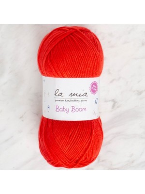 La Mia Baby Boom Kırmızı El Örgü ipi - 1170 - 34108