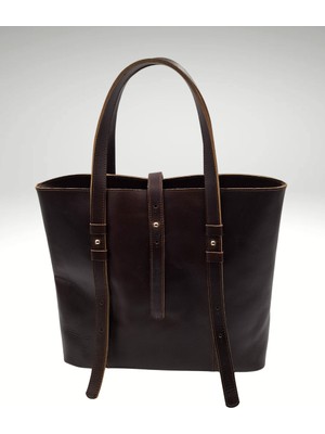 Lamina Tote Bag Hakiki Deri Kadın Omuz Çantası