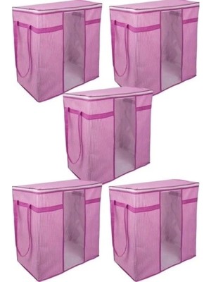 12 Adet Pencereli Hurç Mega Boy Çok Amaçlı Düzenleyici 40X40X75 cm 0256