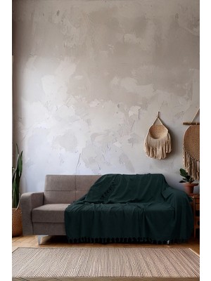 Pamuklu Kaymaz Koltuk Çekyat Örtüsü&koltuk Şalı 170X210