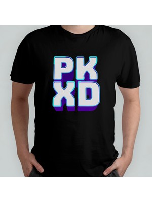Pixxa Pk Xd Eğlence, Dost & Oyunlar Unisex %100 Pamuklu Bisiklet Yaka T-Shirt Model 2