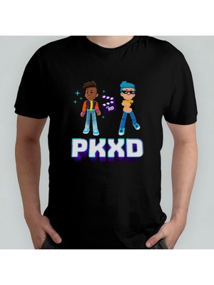 Pixxa Pk Xd Eğlence, Dost & Oyunlar Unisex %100 Pamuklu Bisiklet Yaka T-Shirt Model 5