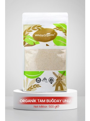 White Organic Organik Tam Buğday Unu 500 gr
