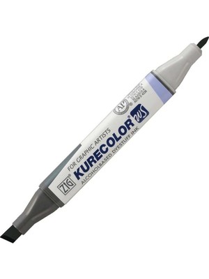 Zig Kurecolor KC-3000N Twin Ws Çift Taraflı Grafik Marker Kalem Dark Steel Gray 829