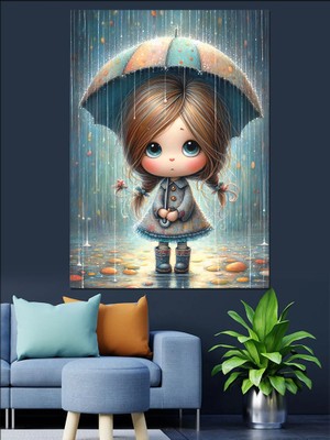 Ilkbahar Yağmurları Dekoratif Kanvas - Mdf Ahşap Tablo