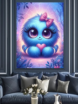 Sevimli Kuş  Dekoratif Kanvas - Mdf Ahşap Tablo