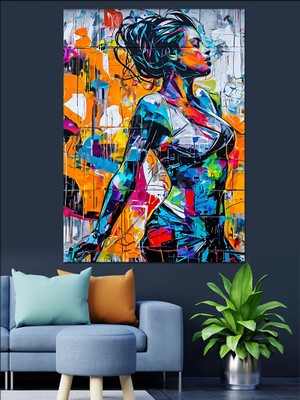 Kadın Gücü Dekoratif Kanvas - Mdf Ahşap Tablo