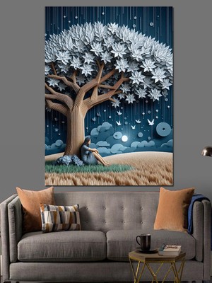 Düşüncenin Köşesi Dekoratif Kanvas - Mdf Ahşap Tablo