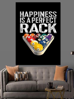 Bilardo Temalı Dekoratif Kanvas - Mdf Ahşap Tablo