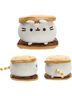 Zigver Pusheen Kedi Peluş Oyuncaklar 3+ Yaş Kız Çocuklar İçin Hayvan Temalı Eğlenceli Peluş