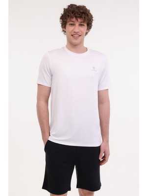 Lumberjack ml Tım 11ELG1010 5fx Beyaz Erkek Kısa Kol T-Shirt