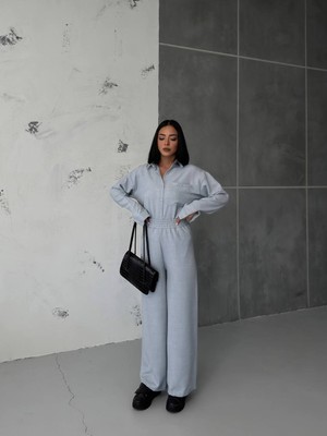 Ella Stylee Gömlek Pantolon Bol Paça Keten Ikili Takım