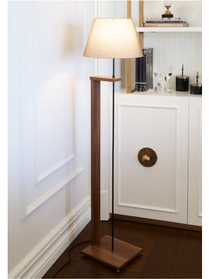 Pi Ahşap Gövdeli Kumbeji Kumaş Başlıklı Lambader AYD-3134