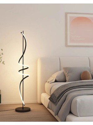 Teknotrust Peri Siyah Kasa Ledli Köşe Lambader