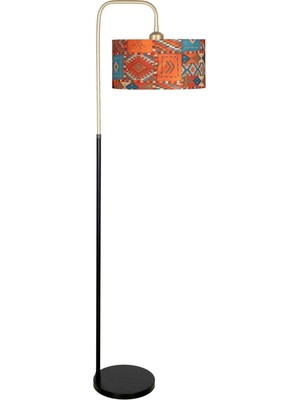 Teknotrust Potenza Eskitme Detaylı Siyah Metal Lambader - Capadocia