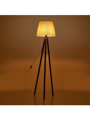 Teknotrust Tripod Lambader - Ceviz Ayak / Kahverengi Konik Şapka