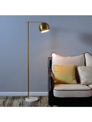 Teknotrust Mermer Ayaklı Metal Tasarım Lambader