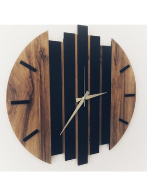 Modern Ahşap Duvar Saati 50CM 44 Değil